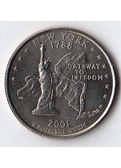 2001 - Quarto di dollaro Stati Uniti New York (D) Denver